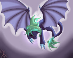 Size: 1024x820 | Tagged: safe, artist:steveskunk, oc, oc only, dracony, hybrid, angry, claws, wings