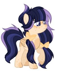 Size: 1093x1312 | Tagged: safe, artist:antiwalkercassie, oc, oc only, pegasus, pony, bow, female, hair bow, mare, offspring, parent:flash sentry, parent:twilight sparkle, parents:flashlight, simple background, solo, transparent background