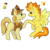 Size: 800x800 | Tagged: safe, artist:flamirasplitz, braeburn, spitfire, earth pony, pegasus, pony, g4, duo, female, male, mare, shipping, simple background, spitburn, stallion, straight, touching hooves, transparent background