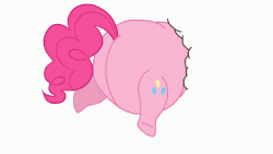 Size: 1920x1080 | Tagged: safe, artist:jamesawilliams1996, edit, pinkie pie, earth pony, pony, g4, animated, balloonbutt, butt, epic fail, fail, fat, female, gif, hole, obese, piggy pie, plot, pudgy pie, reference, simple background, solo, struggling, stuck, the ass was fat, the ass was too fat, white background, winnie the pink, winnie the pooh