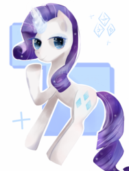 Size: 960x1280 | Tagged: dead source, safe, artist:旗桦, rarity, pony, unicorn, g4, female, magic, mare, solo