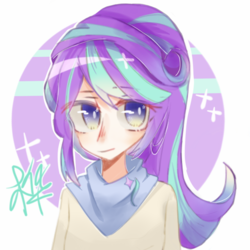 Size: 1000x1000 | Tagged: dead source, safe, artist:旗桦, starlight glimmer, equestria girls, g4, female, solo