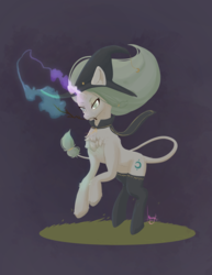 Size: 1805x2336 | Tagged: safe, artist:lavendernougat, oc, oc only, pony, unicorn, hat, magic, solo, witch, witch hat