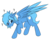 Size: 1600x1287 | Tagged: safe, artist:pegasko, pegasus, pony, colored wings, colored wingtips, confused, cute, floppy ears, frown, looking back, looking down, male, meta, ponified, question mark, raised hoof, simple background, solo, stallion, transparent background, twitter