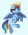 Size: 2201x2724 | Tagged: safe, artist:saxopi, rainbow dash, pegasus, pony, g4, female, high res, mare, smiling, solo