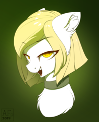 Size: 2835x3500 | Tagged: safe, artist:airfly-pony, derpibooru exclusive, oc, oc only, pony, rcf community, bedroom eyes, bust, cheek fluff, chest fluff, colored pupils, cute, ear fluff, female, high res, looking up, ocbetes, open mouth, portrait, solo