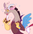 Size: 540x560 | Tagged: safe, artist:horsepaws, discord, g4, male, open mouth, pink background, pixel art, simple background, solo