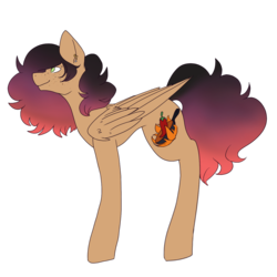 Size: 1369x1369 | Tagged: safe, artist:snows-undercover, oc, oc only, oc:pancita, pegasus, pony, ear piercing, earring, female, freckles, jewelry, mare, mexican, multicolored hair, piercing, simple background, solo, transparent background