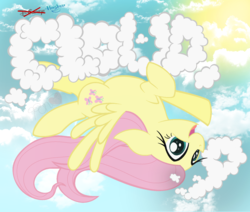 Size: 1516x1288 | Tagged: safe, artist:mylittlepon3lov3, fluttershy, pony, g4, cloud, cloud 9, cute, disney, female, flying, hasbro, shyabetes, solo