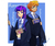 Size: 2987x2480 | Tagged: dead source, safe, artist:sadistjolt, sunburst, twilight sparkle, human, g4, clothes, female, glasses, harry potter (series), high res, humanized, looking at you, male, ravenclaw, ship:twiburst, shipping, signature, smiling, straight