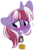 Size: 1369x1949 | Tagged: safe, artist:mulberrytarthorse, oc, oc only, pony, unicorn, blushing, bust, collar, male, solo, stallion