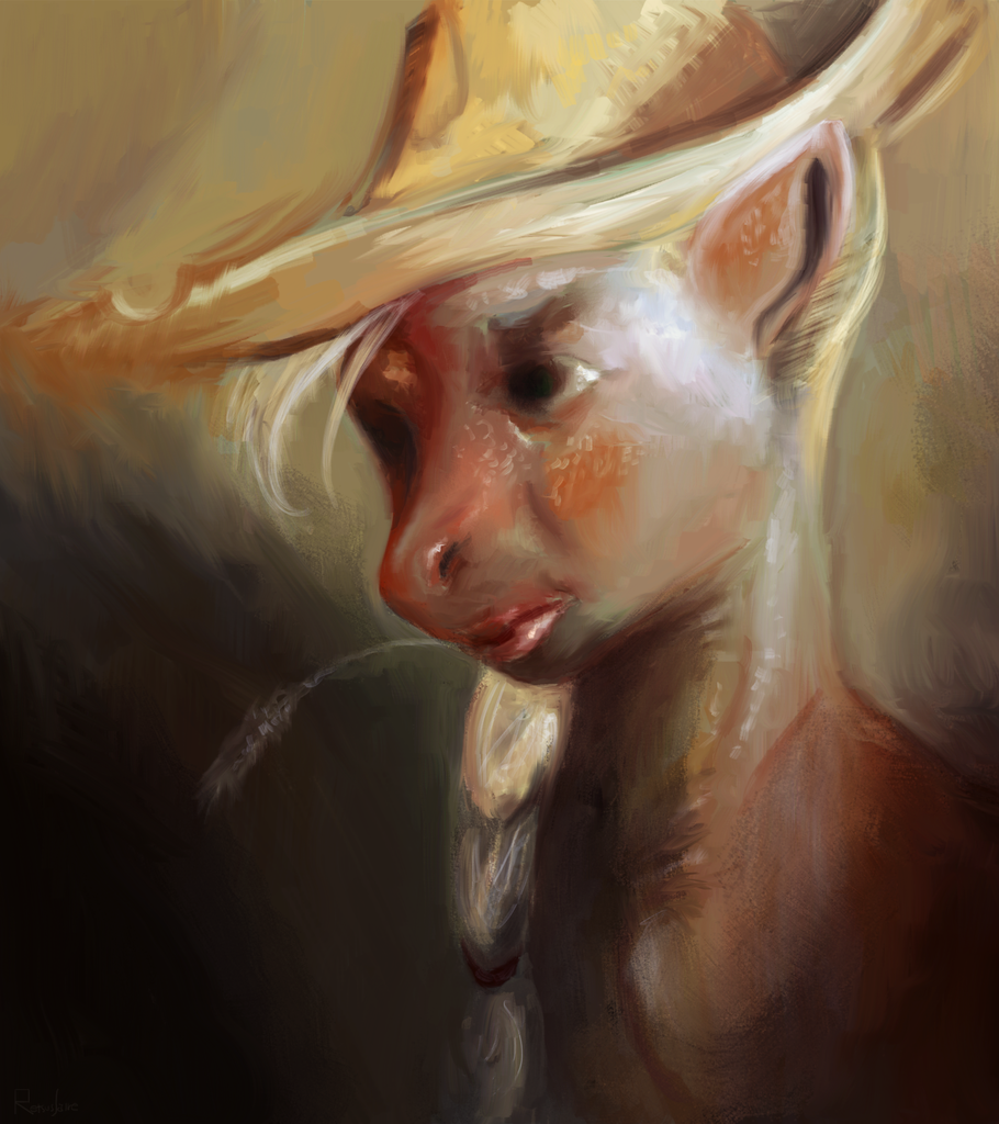 Portrait of Applejack, by Retsuslaire