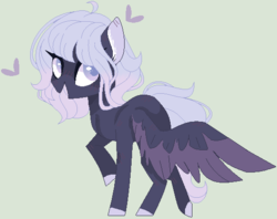 Size: 533x423 | Tagged: safe, artist:nocturnal-moonlight, oc, oc only, oc:moonlight glimmer, pegasus, pony, female, mare, simple background, solo