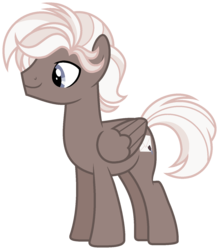Size: 1330x1515 | Tagged: safe, artist:nightmarye, oc, oc only, oc:ink letter, pegasus, pony, male, offspring, parent:derpy hooves, parent:doctor whooves, parents:doctorderpy, solo, stallion