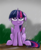 Size: 2986x3612 | Tagged: safe, artist:oinktweetstudios, twilight sparkle, alicorn, pony, g4, :/, annoyed, eyeroll, female, floppy ears, fluffy, grumpy, grumpy twilight, high res, mare, mud, rain, sitting, solo, twilight sparkle (alicorn), twilight sparkle is not amused, unamused