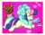 Size: 3850x2975 | Tagged: safe, artist:zanezandell, bon bon, lyra heartstrings, sweetie drops, earth pony, pony, unicorn, g4, cuddling, eyes closed, female, heart, high res, holiday, lesbian, mare, present, ship:lyrabon, shipping, smiling, snuggling, teddy bear, valentine, valentine's day