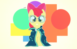 Size: 5350x3400 | Tagged: safe, artist:legiot18, apple bloom, earth pony, pony, g4, bow, cloak, clothes