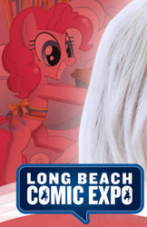 Size: 261x402 | Tagged: safe, idw, pinkie pie, earth pony, pony, g4, cropped, female, hair, long beach comic expo, solo