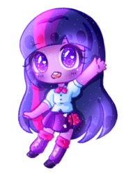Size: 675x900 | Tagged: safe, artist:smollawliet, twilight sparkle, human, equestria girls, g4, chibi, cute, female, heart eyes, open mouth, simple background, solo, transparent background, twiabetes, wingding eyes