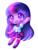 Size: 675x900 | Tagged: safe, artist:smollawliet, twilight sparkle, human, equestria girls, g4, chibi, cute, female, heart eyes, open mouth, simple background, solo, transparent background, twiabetes, wingding eyes
