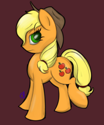 Size: 2030x2424 | Tagged: safe, artist:luxsimx, applejack, earth pony, pony, g4, female, high res, mare, simple background, solo