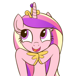 Size: 1600x1600 | Tagged: safe, artist:sazanamibd, princess cadance, pony, g4, cute, cutedance, female, hoof shoes, mare, open mouth, simple background, solo, transparent background