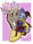 Size: 1280x1664 | Tagged: safe, artist:sbiderboy, discord, draconequus, g4, abstract background, bust, cheek squish, cheek to cheek, crossover, cute, deltarune, discute, duo, jevil, looking at each other, male, one eye closed, open mouth, signature, simple background, smiling, squishy cheeks, transparent background, undertale