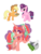 Size: 2532x3312 | Tagged: dead source, oc name needed, safe, artist:lemonkaiju, applejack, sugar belle, oc, pony, unicorn, g4, female, food, high res, magical lesbian spawn, mare, offspring, parent:applejack, parent:sugar belle, parents:sugarjack, pie, simple background, sugarjack, transparent background