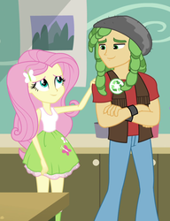 Size: 827x1078 | Tagged: safe, screencap, fluttershy, sandalwood, equestria girls, g4, my little pony equestria girls: friendship games, clothes, cropped, sleeveless, tank top