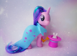 Size: 800x587 | Tagged: safe, starlight glimmer, pony, unicorn, g4, official, cape, clothes, female, hat, merchandise, solo, top hat, toy
