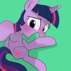 Size: 1750x1750 | Tagged: safe, artist:baigak, twilight sparkle, pony, g4, female, mare, open mouth, simple background, solo