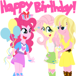 Size: 1180x1162 | Tagged: safe, artist:mylittlepon3lov3, fluttershy, pinkie pie, equestria girls, g4, andrea libman, clothes, dress, equestria girls-ified, simple background, transparent background