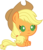 Size: 686x800 | Tagged: safe, artist:seahawk270, part of a set, applejack, earth pony, pony, g4, baby, baby pony, babyjack, cowboy hat, cute, female, foal, freckles, hat, jackabetes, simple background, sitting, solo, stetson, transparent background, weapons-grade cute