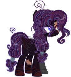 Size: 1280x1389 | Tagged: safe, artist:sapiira, oc, oc only, oc:storm cloud, pegasus, pony, eye clipping through hair, female, heterochromia, mare, messy mane, signature, simple background, solo, transparent background