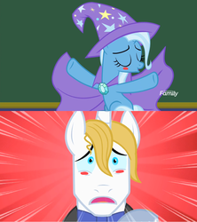 Size: 1920x2160 | Tagged: safe, edit, edited screencap, screencap, prince blueblood, trixie, pony, a matter of principals, g4, the best night ever, female, male, ship:bluetrix, shipping, straight