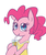 Size: 1250x1500 | Tagged: safe, artist:gintoki23, pinkie pie, earth pony, pony, g4, alternate hairstyle, clothes, cute, diapinkes, drink, drinking, female, hoof hold, juice, orange juice, ponytail, simple background, solo, straw, tank top, white background