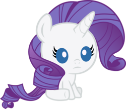 Size: 923x800 | Tagged: safe, artist:seahawk270, rarity, pony, unicorn, g4, babity, baby, baby pony, cute, female, raribetes, simple background, sitting, solo, transparent background, underhoof, weapons-grade cute