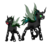 Size: 2549x2200 | Tagged: safe, artist:midnightfire1222, oc, oc:cervicis, changeling, changeling oc, commission, corrupted, green changeling, high res, normal