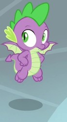Size: 377x685 | Tagged: safe, screencap, spike, dragon, a matter of principals, g4, claws, cropped, male, tail, winged spike, wings