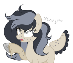 Size: 1058x910 | Tagged: safe, artist:mintoria, oc, oc only, oc:gracie, deer pony, original species, female, simple background, solo, transparent background