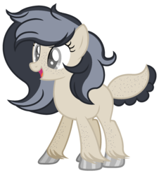 Size: 1677x1773 | Tagged: safe, artist:rachelclaraart, oc, oc only, oc:gracie, deer pony, original species, female, simple background, solo, transparent background