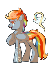 Size: 2000x2500 | Tagged: safe, artist:tersisa, rainbow dash, pony, g4, alternate design, colored wings, female, high res, multicolored wings, rainbow wings, scar, simple background, solo, transparent background