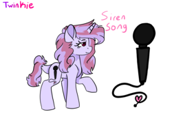 Size: 5250x3850 | Tagged: artist needed, source needed, safe, pinkie pie, twilight sparkle, pony, unicorn, g4, eyebrows, eyelashes, female, fusion, leonine tail, mare, raised hoof, simple background, solo, standing, text, transparent background