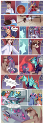 Size: 1496x4144 | Tagged: safe, artist:xjenn9fusion, oc, oc:king speedy hooves, oc:princess mythic majestic, oc:princess sincere scholar, oc:queen galaxia (bigonionbean), oc:tommy the human, alicorn, human, comic:fusing the fusions, comic:time of the fusions, alicorn oc, canterlot, canterlot castle, chair, clothes, comic, commissioner:bigonionbean, courting, crying, dialogue, dining table, faint, father and son, female, foaming at the mouth, food, fusion, fusion:big macintosh, fusion:cheerilee, fusion:flash sentry, fusion:fluttershy, fusion:ms. harshwhinny, fusion:princess cadance, fusion:princess celestia, fusion:princess luna, fusion:rarity, fusion:shining armor, fusion:spitfire, fusion:starlight glimmer, fusion:trixie, fusion:trouble shoes, fusion:twilight sparkle, fusion:zecora, human oc, humanized, impact, magic, male, medical pony, mother and son, night, on the floor, panicking, random ponies, seizure, shaking, slam, spread wings, stretcher, teary eyes, tomato, traditional royal canterlot voice, transformation, writer:bigonionbean