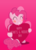 Size: 4587x6398 | Tagged: safe, artist:ace play, pinkie pie, earth pony, pony, g4, ^^, absurd resolution, blushing, cute, diapinkes, eyes closed, female, grin, heart, hearts and hooves day, pink, smiling, solo, vector