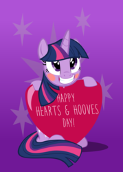 Size: 4587x6398 | Tagged: safe, artist:mrkat7214, twilight sparkle, alicorn, pony, absurd resolution, blushing, cute, female, grin, heart, hearts and hooves day, smiling, solo, twiabetes, twilight sparkle (alicorn), vector