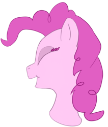 Size: 700x825 | Tagged: safe, artist:neon icy wings, pinkie pie, earth pony, pony, g4, bust, female, simple background, solo, transparent background