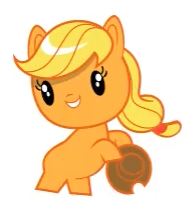 Size: 193x216 | Tagged: safe, applejack, earth pony, pony, g4, official, cutie mark crew, female, hat, no tail, stock art, toy