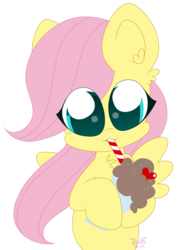 Size: 2991x3810 | Tagged: safe, artist:kittyrosie, fluttershy, pegasus, pony, g4, cute, female, high res, mare, milkshake, milkshake ponies, shyabetes, simple background, solo, straw, transparent background