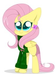 Size: 3024x4032 | Tagged: safe, artist:kittyrosie, fluttershy, pegasus, pony, g4, clothes, cute, female, mare, shyabetes, simple background, solo, sweater, transparent background, turtleneck